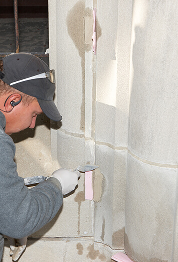 Professional sealant remediation for Wisconsin historical and commercial buildings