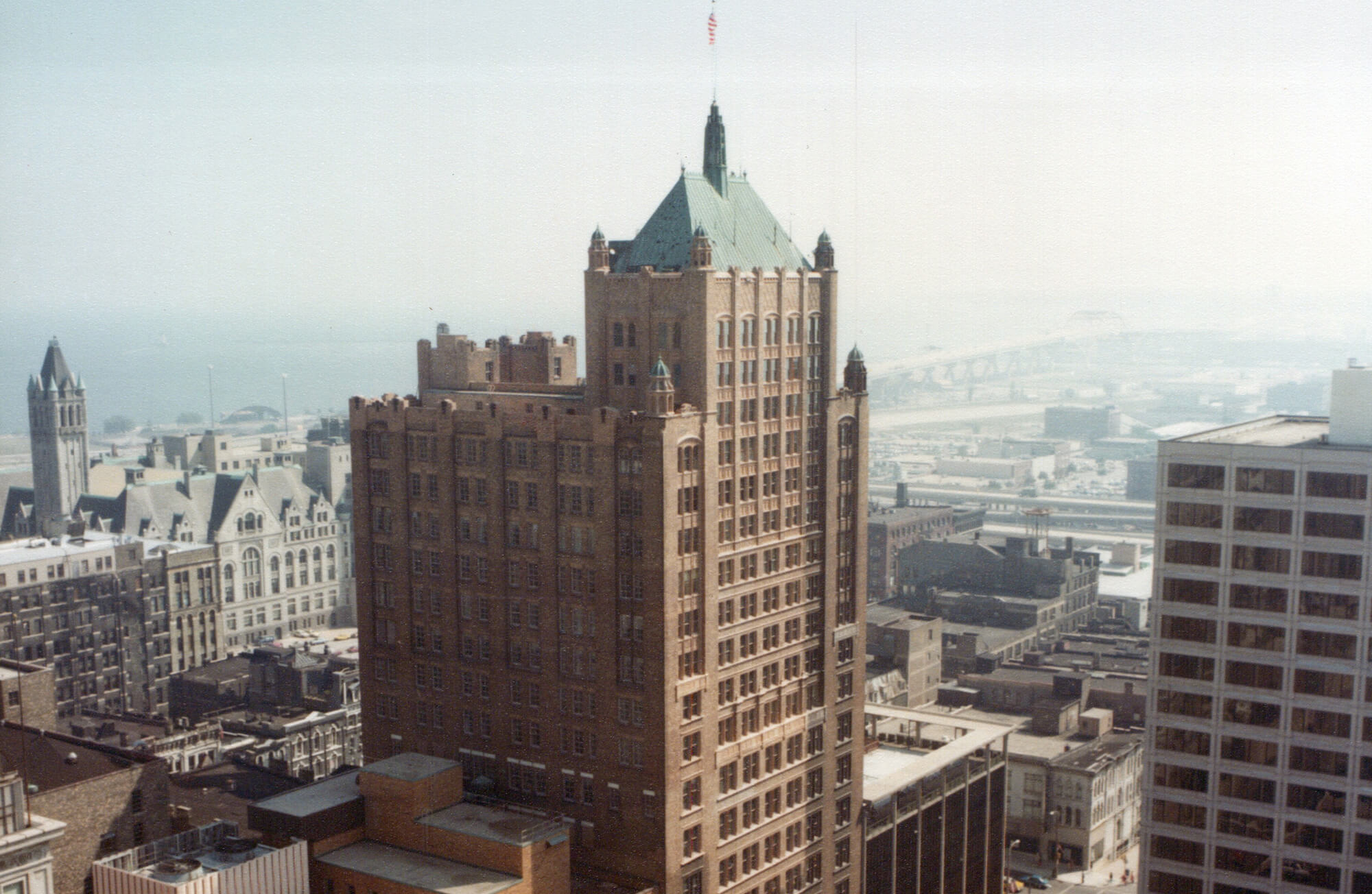 Wisconsin Bell Building building restoration work in Milwaukee, WI