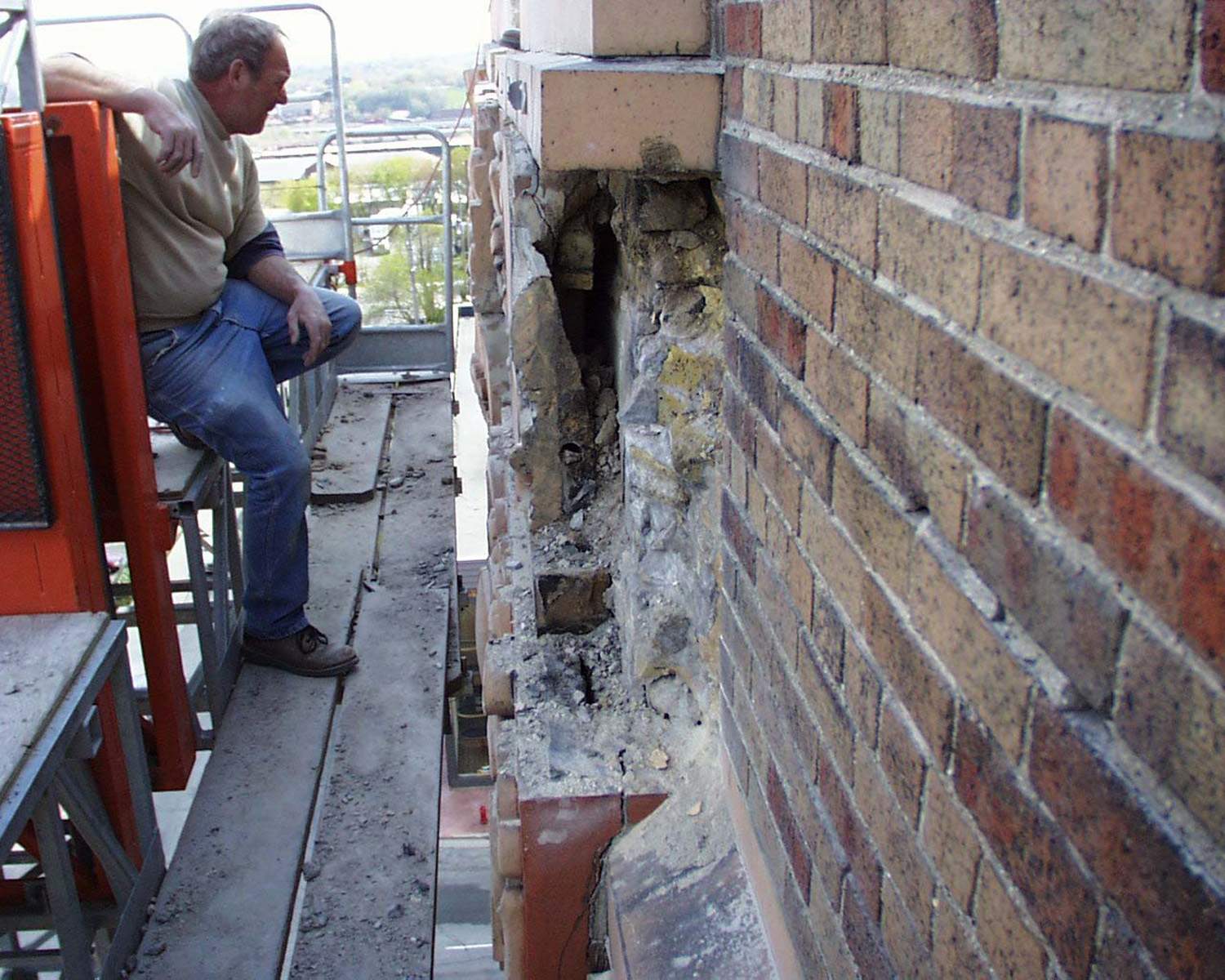 Ambassador stone restoration - cavity view from North
