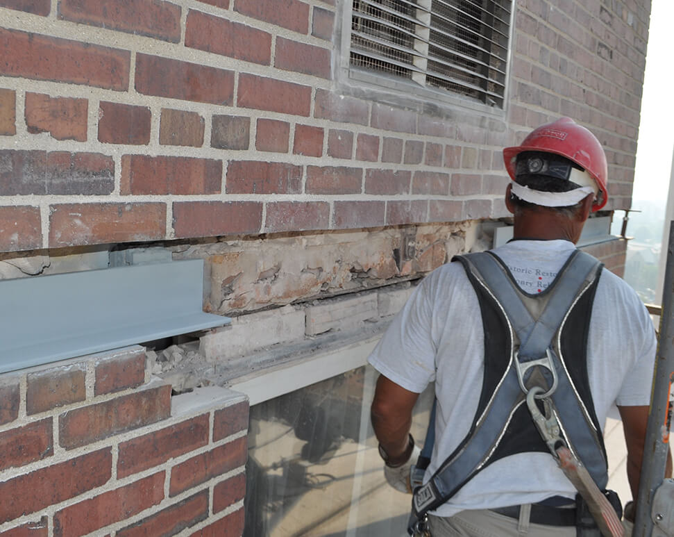 Hilton Hotel Milwaukee masonry restoration