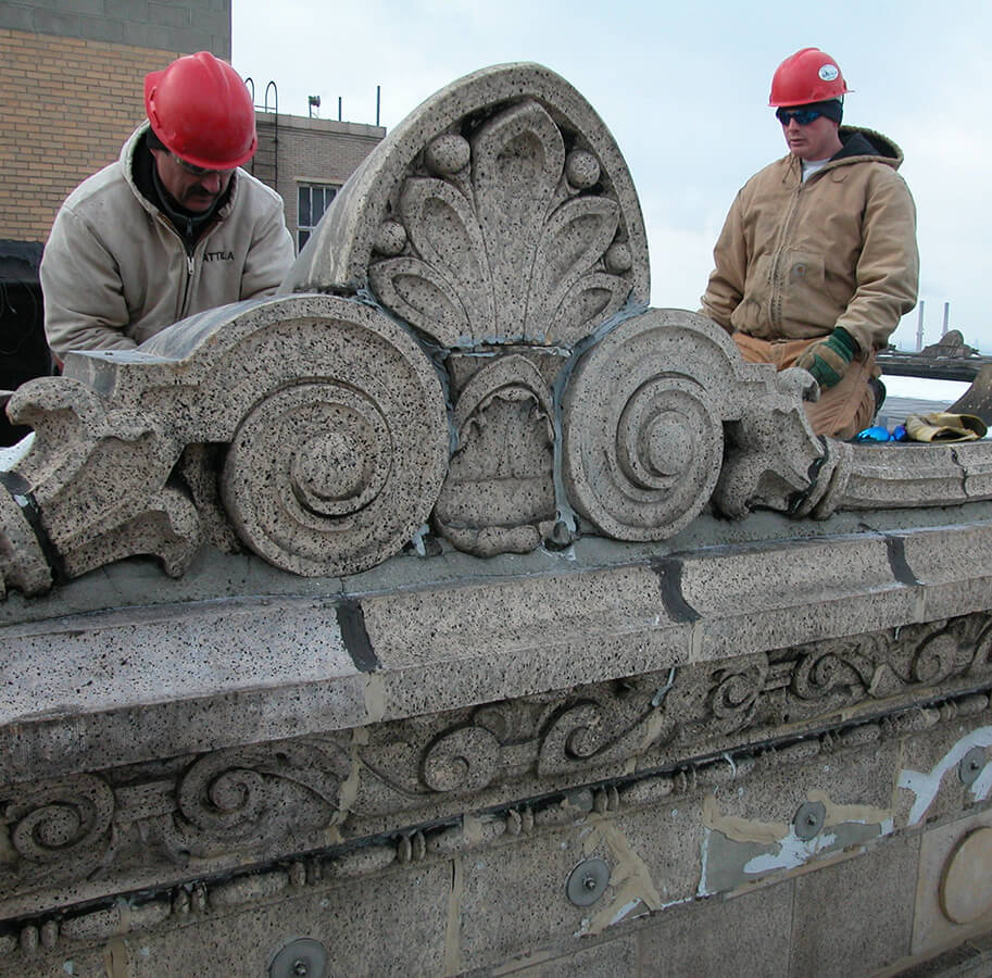 Terra cotta cleaning, repointing and rebuilding nationwide